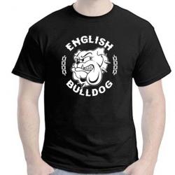 T-SHIRT ENGLISH BULLDOG - Bull Dog Anglais molosse chien British Idée cadeau fête Anniversaire Noël