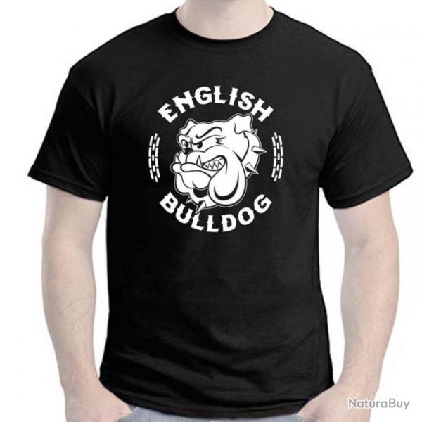 T-SHIRT ENGLISH BULLDOG - Bull Dog Anglais molosse chien British Ide cadeau fte Anniversaire Nol