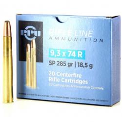 20 munitions 9.3x74 R PARTIZAN 285 grains