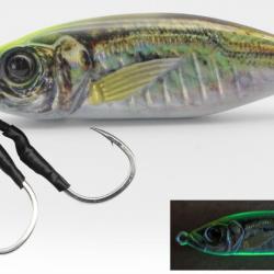 Jig Mer Little Jack Metal Adict 06 60g 60g Chart Head Glow Belly Aji