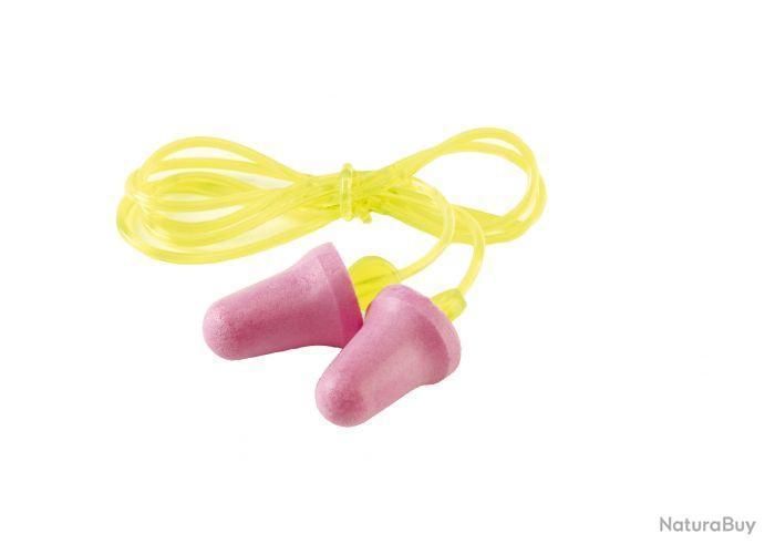 10 paires de bouchons d'oreilles silicone avec cordon