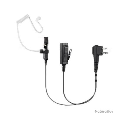 Micro-casque De Sécurité Avec Tube Acoustique Pour Motorola GP344 Et GP388 – Idéal Pour Chantier Et Communication Professionnelle