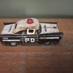 ancienne miniature en tole voiture police américaine