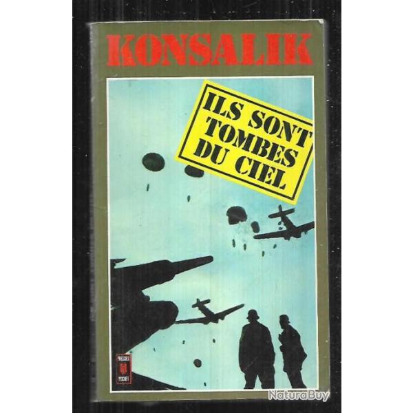 ils sont tombs du ciel , cassino de konsalik, parachutistes , fallschirmjager presses pocket