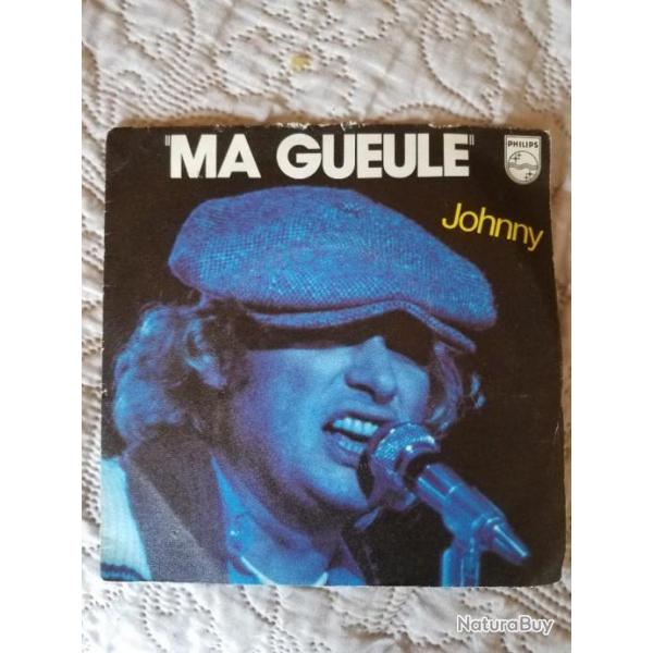 Disque 45T Johnny Hallyday anne 1979 en excellent tat