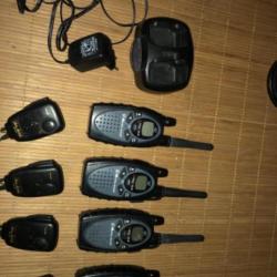 4 Talkies walkies Midland G7 + 4 PTT Alan + chargeur double