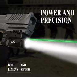 Laser vert lampe led pour armes de poing