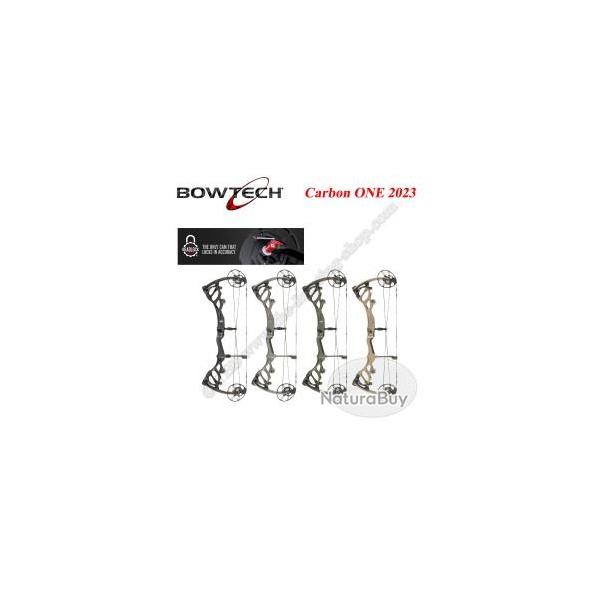 BOWTECH Carbon ONE 2023 Arc compound  poulies Deadlock Cam System 40-50# Gaucher Smoke Grey