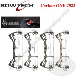 BOWTECH Carbon ONE 2023 Arc compound à poulies Deadlock Cam System 50-60# Gaucher Black