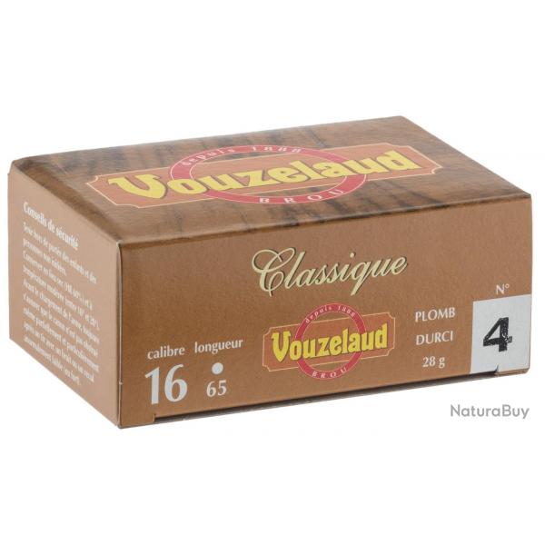 Cartouches Vouzelaud - Classique petit culot - Cal. 16/65 N4