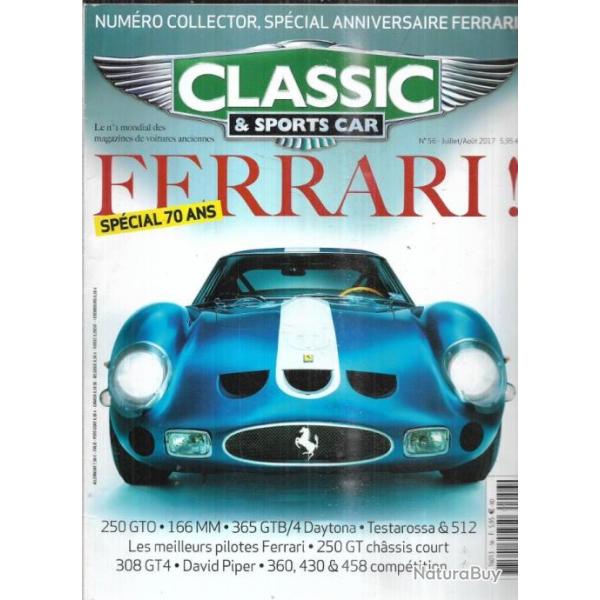 classic & sports car ferrari spcial 70 ans numro collector 56