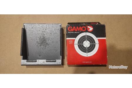 GAMO Porte Cible + 100 Cibles (140x140mm) - Portes cibles et