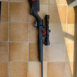 Carabine 22LR savage b22f droitier avec lunette walther 3/9x40 et son silencieux