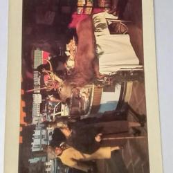 Ancienne grande carte postale  marché Noël décembre 1980 PARIS