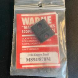 Embase WEAVER acier WARNE M894/870M pour Remington 7400 7600 7615