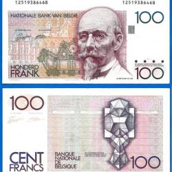Belgique 100 Francs 1982 A 1994 Hendrik Beyaert Billet Europe Nord Frs Frc Frcs