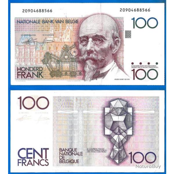 Belgique 100 Francs 1982 A 1994 Hendrik Beyaert Billet Europe Nord Frs Frc Frcs