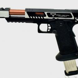 PRE ORDER COMBAT MASTER ALPHA + COMPENSATEUR 2 TONE BLACK/SILVER ALU BROSSE BY PNA