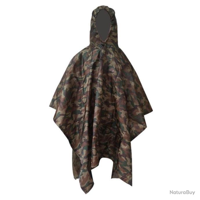 Poncho Militaire Imperméable Camouflage - Poncho Tactique Multicam Armée