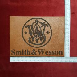 Etiquette en cuir pour coffret Smith & Wesson