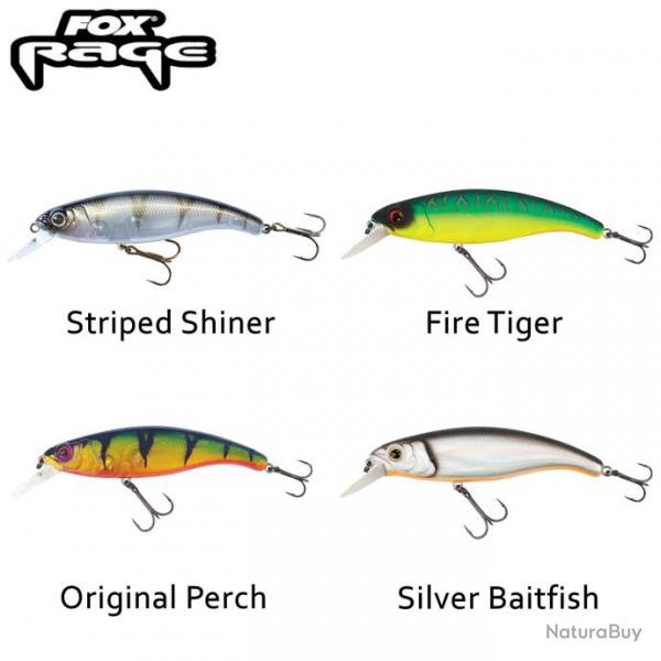 Leurre Fox Rage Slick Stick 90mm SR Silent-UV Striped Shiner