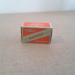 Rare boîte de munitions 22 Hornet Gévelot Aminox