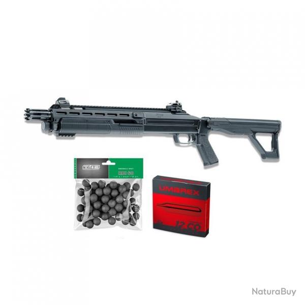 Pack prt a tirer T4E HDX68 Cal.68 - 16J (50 billes RBI68, 5 CO2)