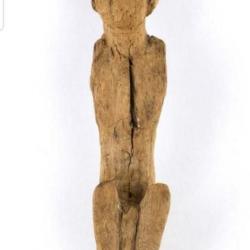 ÉGYPTE ANTIQUE : Oushabti, Figure en bois funéraire - moyen empire XI XIIe dynastie (2055-1790 BC)