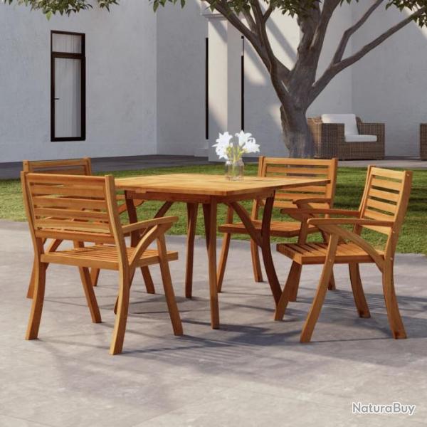 Table de jardin 110x110x75 cm Bois d'acacia solide