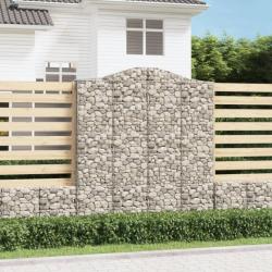 Panier de gabions arqué 200x30x220/240 cm Fer galvanisé