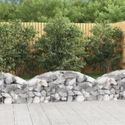 Panier de gabions arqué 150x30x40/60 cm Fer galvanisé