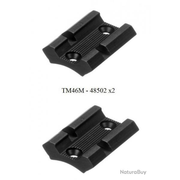 Paire d'embases mat SAVAGE Accu trigger modles 10-16 S/A 110-116 L/A avec rail 21mm - marque Weaver