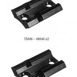Paire d'embases mat pour WINCHESTER 52+ avec rail 21mm - Marque Weaver #46M x2