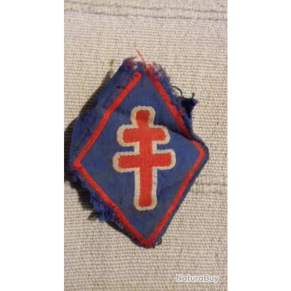 cusson tissu FFL "Croix de Lorraine"