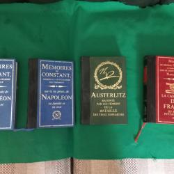 lot de 4 livres historique  NAPOLEON  , BATAILLE AUSTERLITZ , CAMPAGNE DE FRANCE