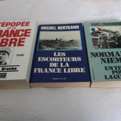 Lot 3 livres France libre WW2