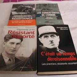 Lot 4 livres résistance WW2