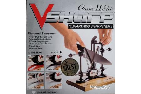 Aiguiseur Affuteur de couteaux professionnel, V-SHARP CLASSIC II Blanc