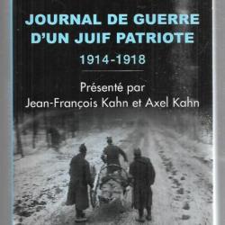 journal de guerre d'un juif patriote 1914-1918 d'andré kahn