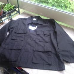 a ne pas manquer !belle chemise noire fostex grande taille 2XL 4poches.