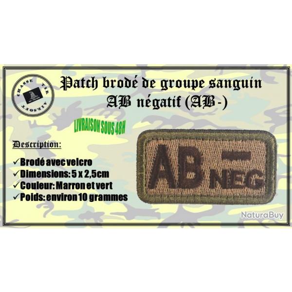 Patch brod de groupe sanguin AB ngatif (AB-)