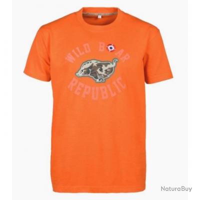 T Shirt Percussion Sanglier Courant Orange XL Tee Shirts De