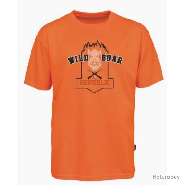 T shirt Percussion Sanglier Orange Orange