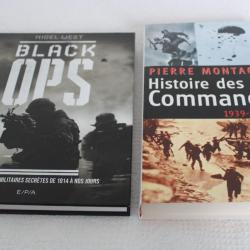 Lot 2 livres commandos et opérations militaires secretes