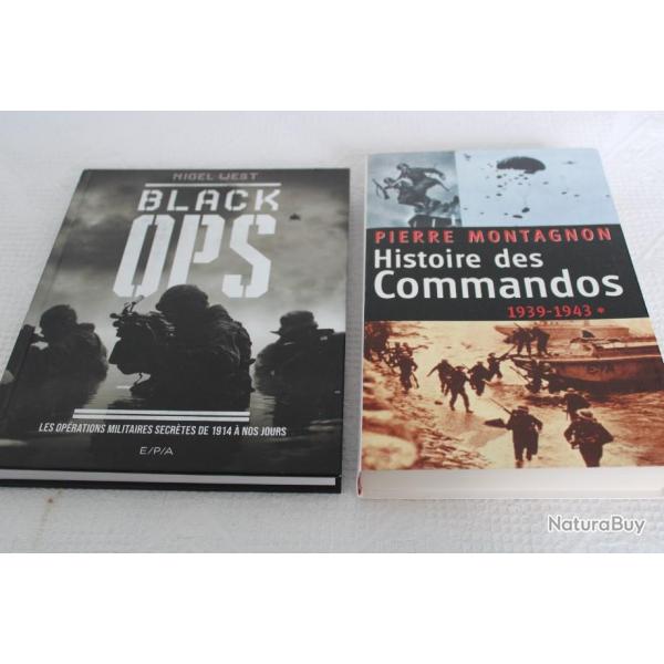 Lot 2 livres commandos et oprations militaires secretes