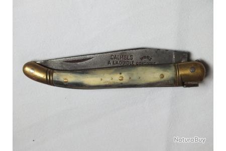 Rare Ancien COUTEAU Fermant de collection / CALMELS à LAGUIOLE / Hors  Concours - Couteaux Laguiole (10425154)