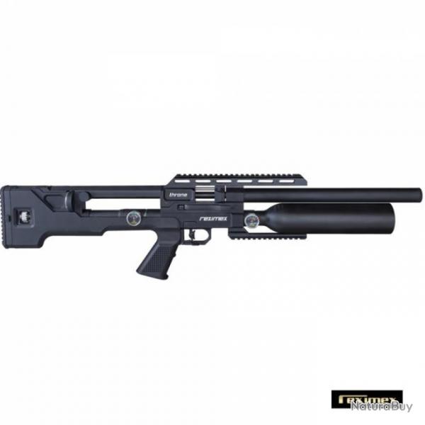 Carabine PCP Reximex Throne calibre 5,5 mm. Synthetic Black -19,9 Joules + Pompe bar