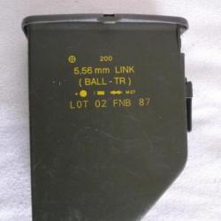 Boite en plastique vide pour stockage munitions 5.56