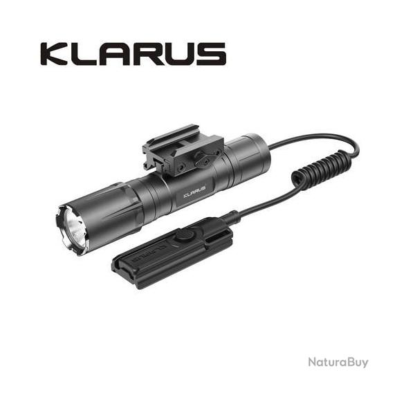 Lampe Torche Klarus GL4 - 3300 Lumens - Rechargeable + Fixation picatinny + Interrupteur dport