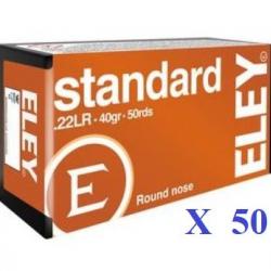 Cartouches 22LR ELEY  STANDARD  boite de 50